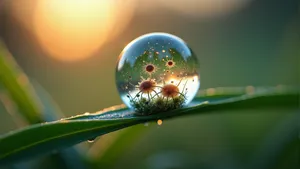 Summer Sunlit Aqua Sphere